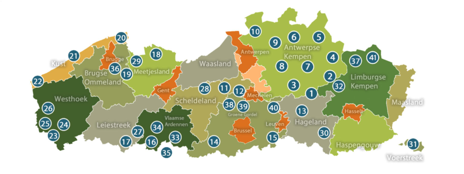 wandelen in belgië wandelnetwerk vlaanderen wandelpunt